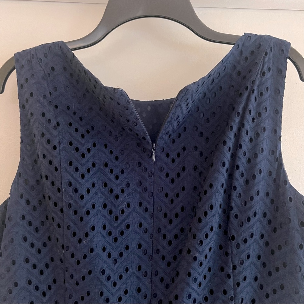 Liz Claiborne Navy Blue Sleeveless Dress - Picture 6 of 7